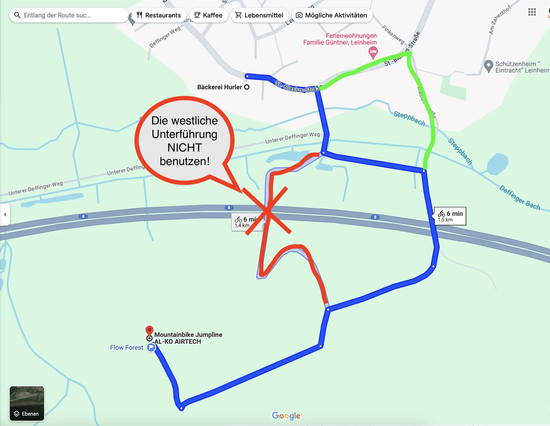 © Google und Steffen Lacher