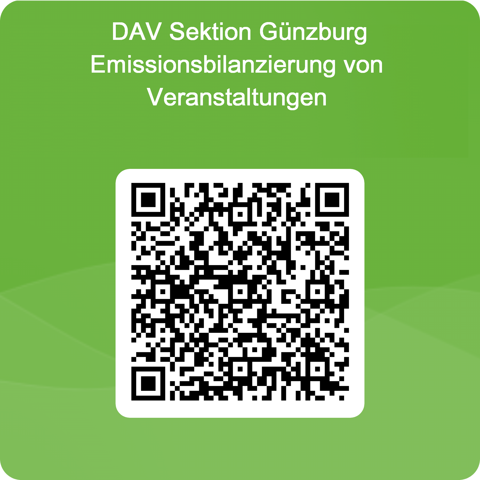 QR-Code Emissionsbilanzierung | © DAV Günzburg