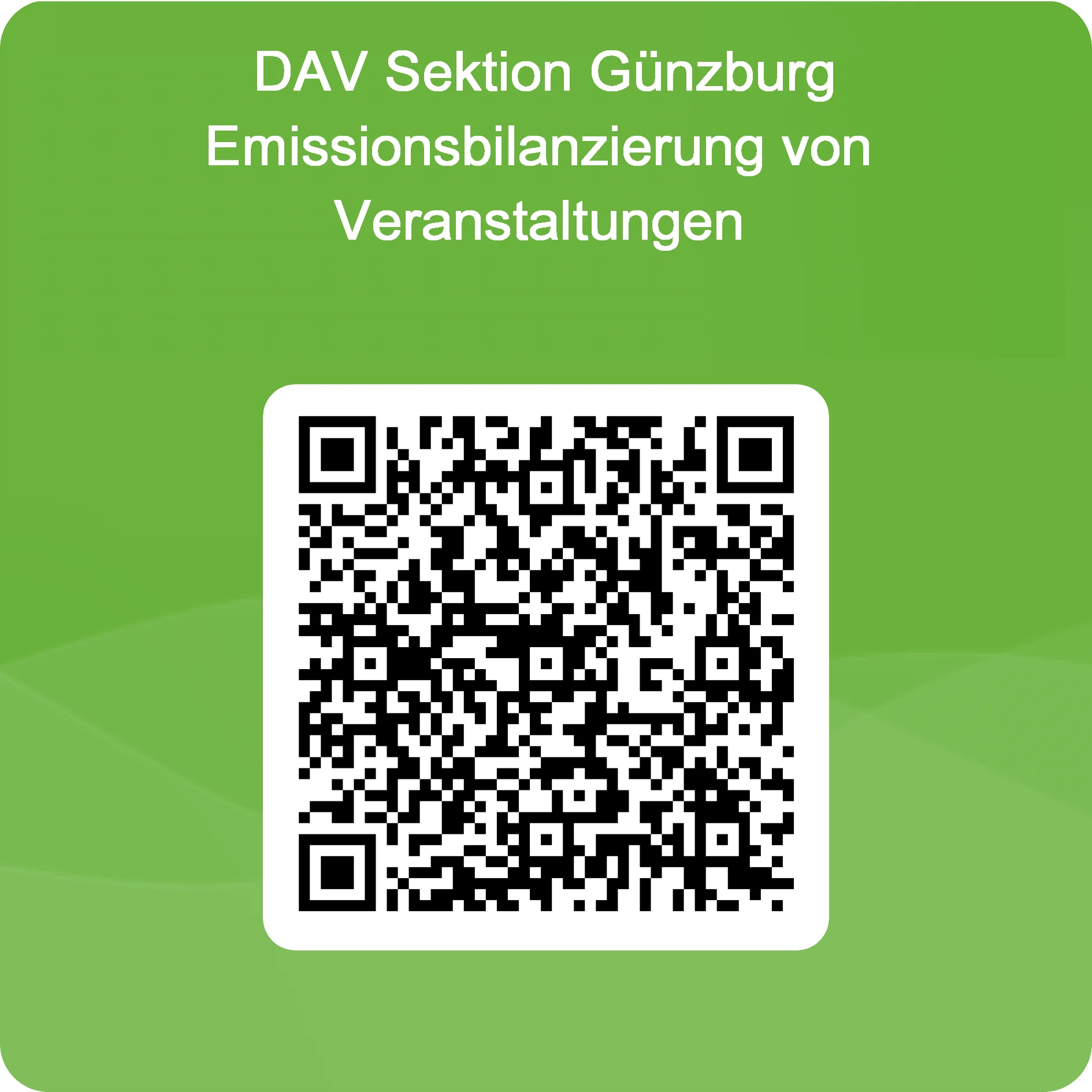 QR-Code Emissionsbilanzierung | © DAV Günzburg